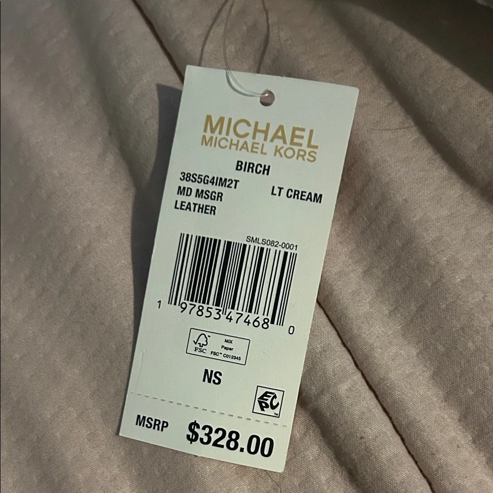 Michael Kors Off-White Leather Shoulder Bag